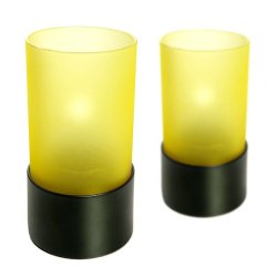 Circle Star glas - Sort - 2 stk.