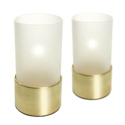 Circle Star glas - Guld - 2 stk.