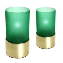 Circle Star glas - Guld - 2 stk.