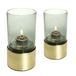 Circle Star glas - Guld - 2 stk.