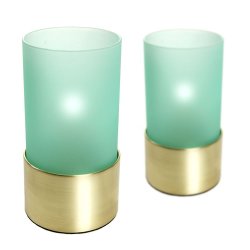 Circle Star glas - Guld - 2 stk.