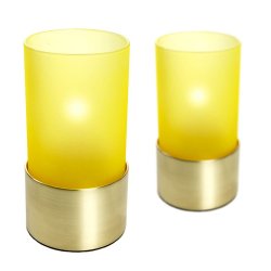 Circle Star glas - Guld - 2 stk.