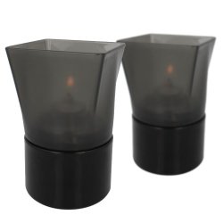 Circle Square plastik - Sort - 2 stk.