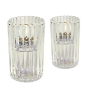 Stripe glas - Klar - 2 stk.