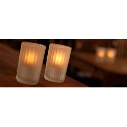 Stripe glas - Frosted - 2 stk.